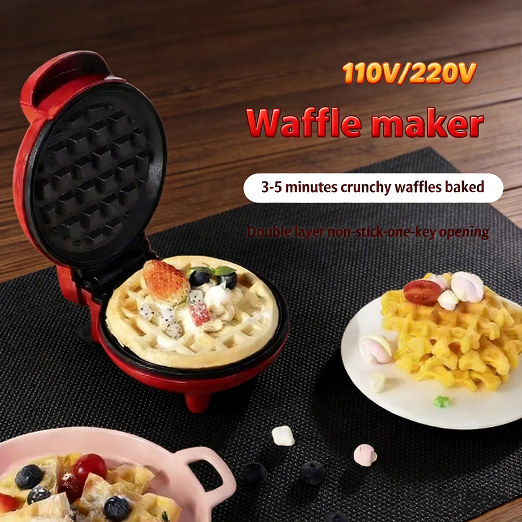 Mini Waffle & Sandwich Cake Baking Machine — Fully Automatic Multifunctional Electric Pan