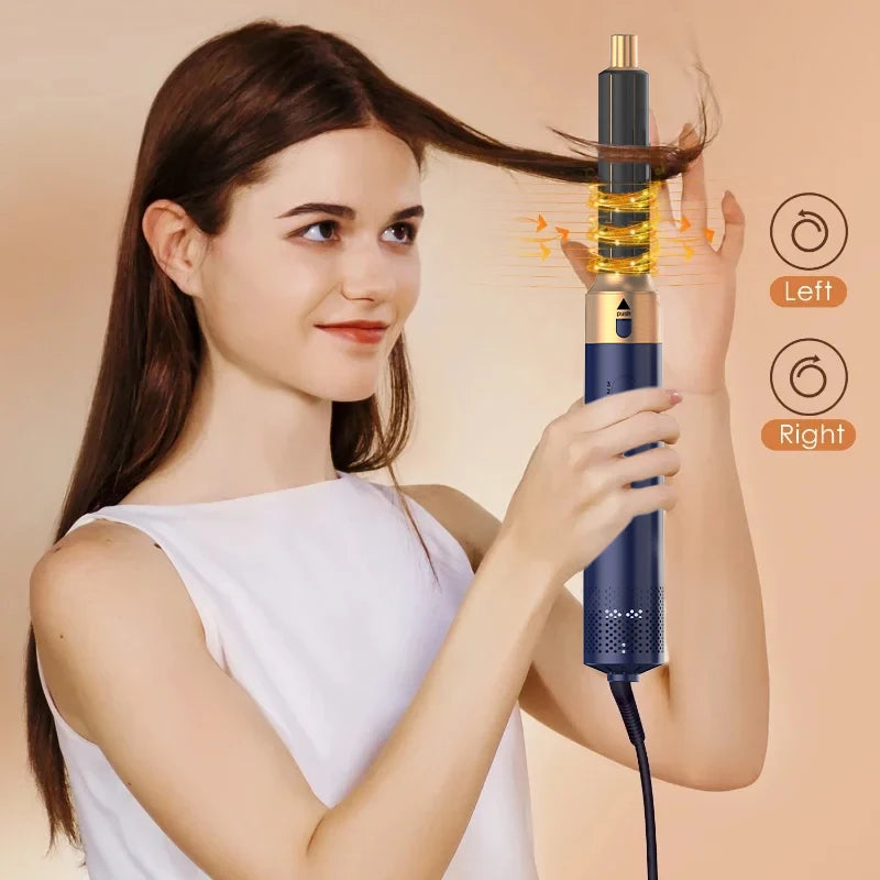 5-in-1 Ionic Hair Dryer & Styler Set – High-Speed Hot Comb Brush & Straightener