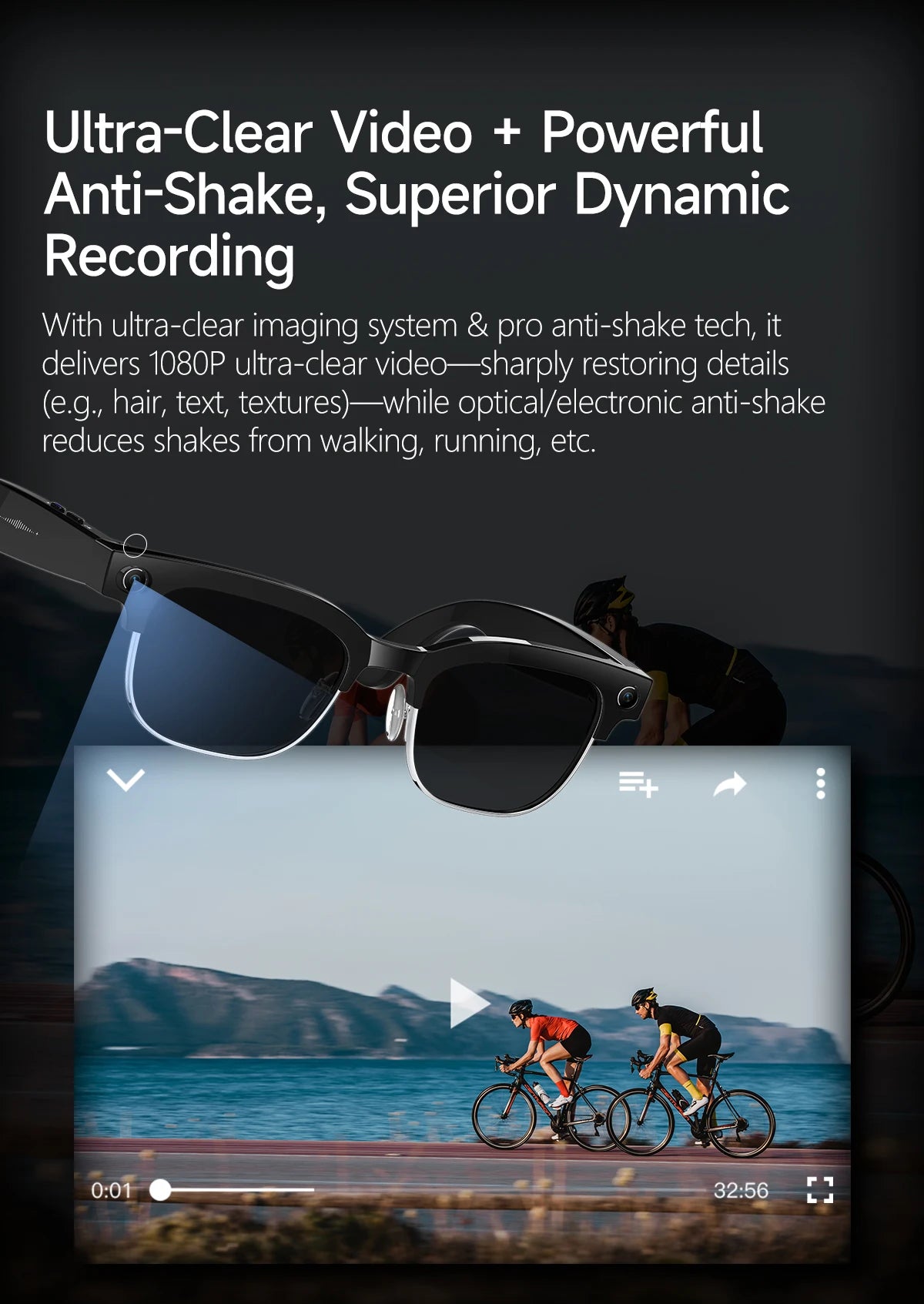 2026 800W Dual-Lens AI Smart Glasses — 4K HD, AI Translation, Bluetooth 5.3 & ChatGPT