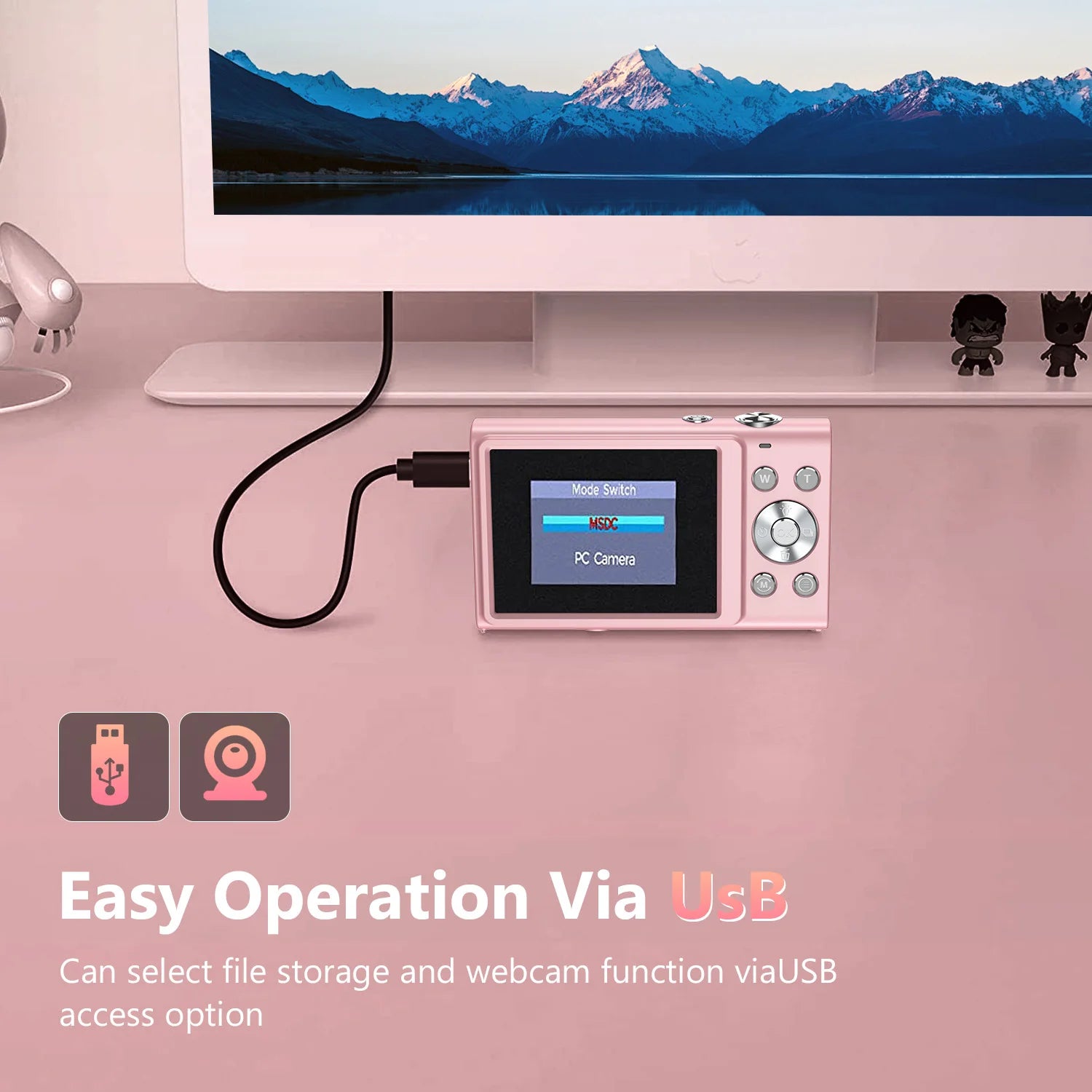 4K Digital Autofocus Vlogging Camera — 48MP with 2.8" Screen for Kids & Adults