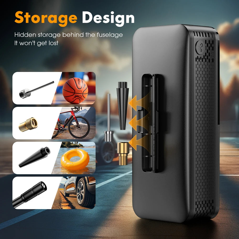 CARSUN Cordless Tire Inflator with Digital Display