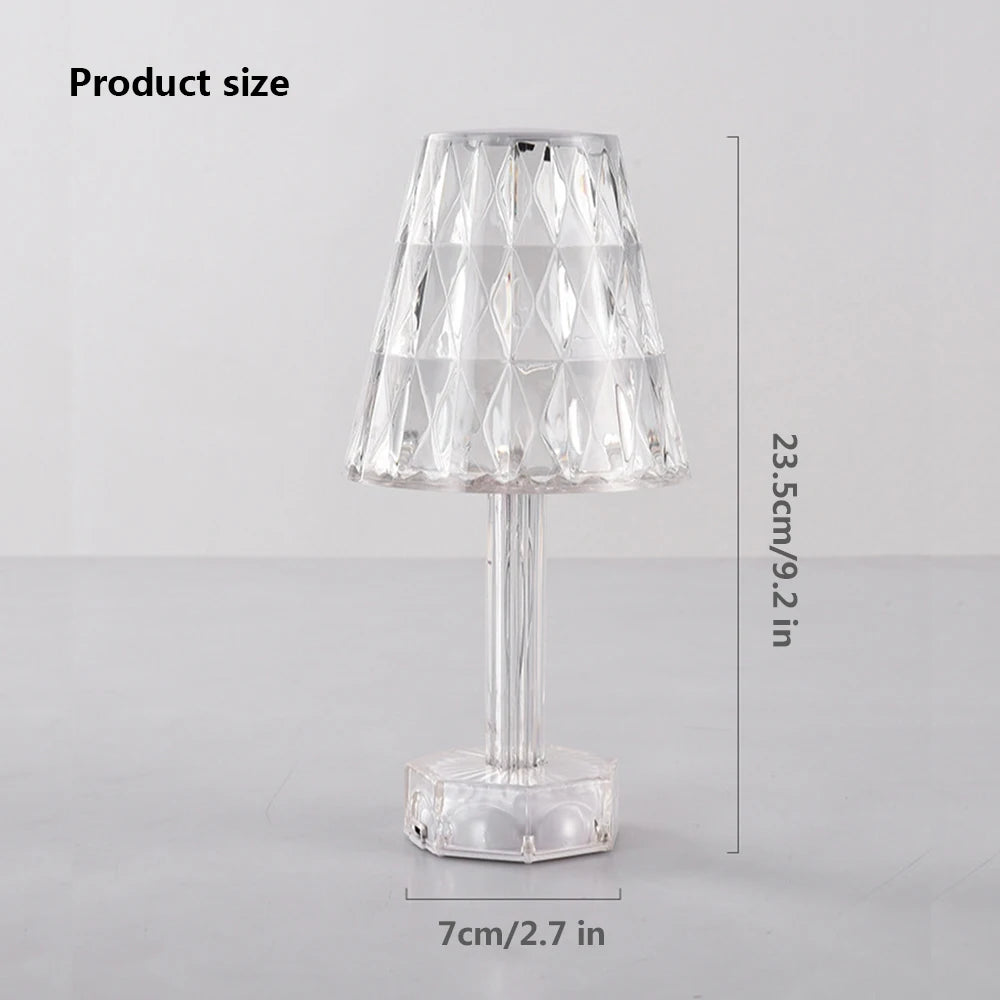 Crystal Night Light – Touch-Control LED Accent