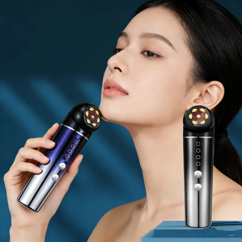 RF Skin Tightening Beauty Device – Microcurrent, Red Light Therapy & Heat Anti-Wrinkle Face Lifting Tool