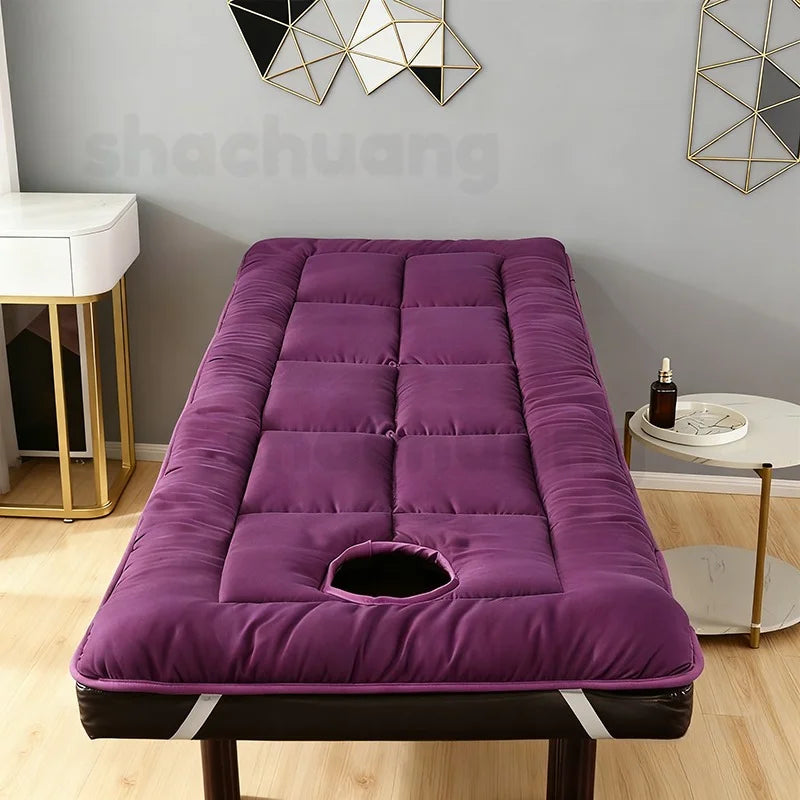 Professional SPA Massage Table Pad – Foldable Facial Bed Cushion with Elastic Bands
