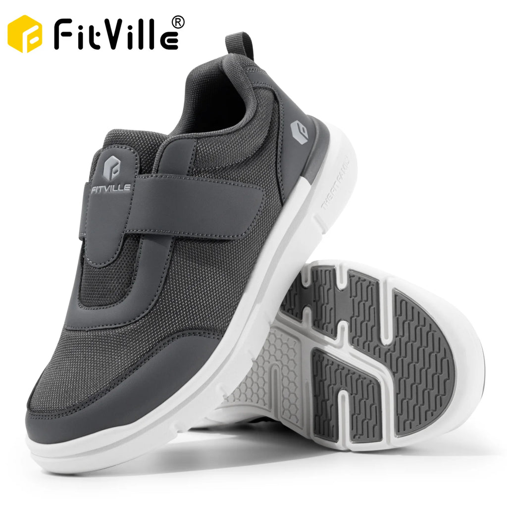 Men's Extra Wide Diabetic Walking Shoes – Lightweight Neuropathy & Pain Relief for Swollen Feet