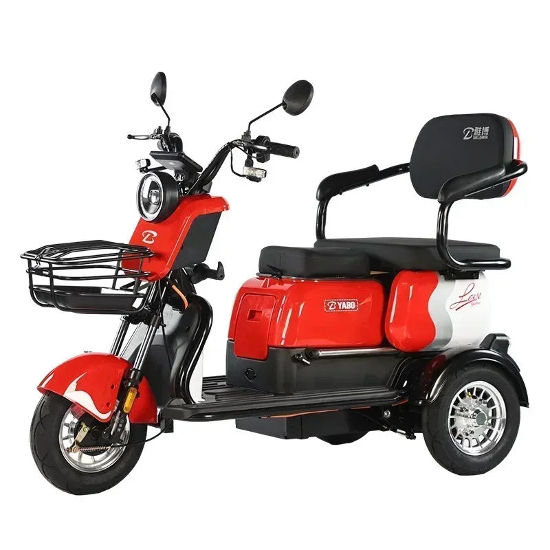 3-Wheel Electric Mobility Scooter for Adults, Long-Range Tricycle