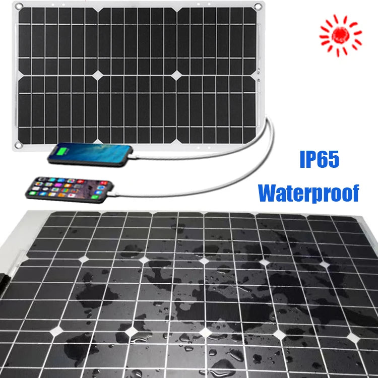 5000W Solar Panel Kit – Modified Sine Wave 12V to 220V System with 30A Charge Controller