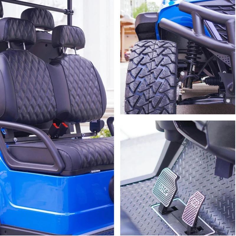Professional High-Speed Electric Golf Cart — 2/4/6/8 Seat, 60V, 5000W