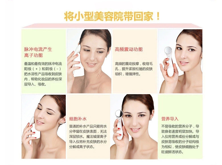 Ionic Ultrasonic Facial Beauty Device – Anti-Aging, Wrinkle Removal & Skin Firming Massager