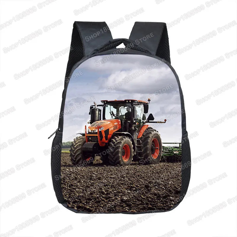 Tractor Backpack – 12-Inch Kids School Bag