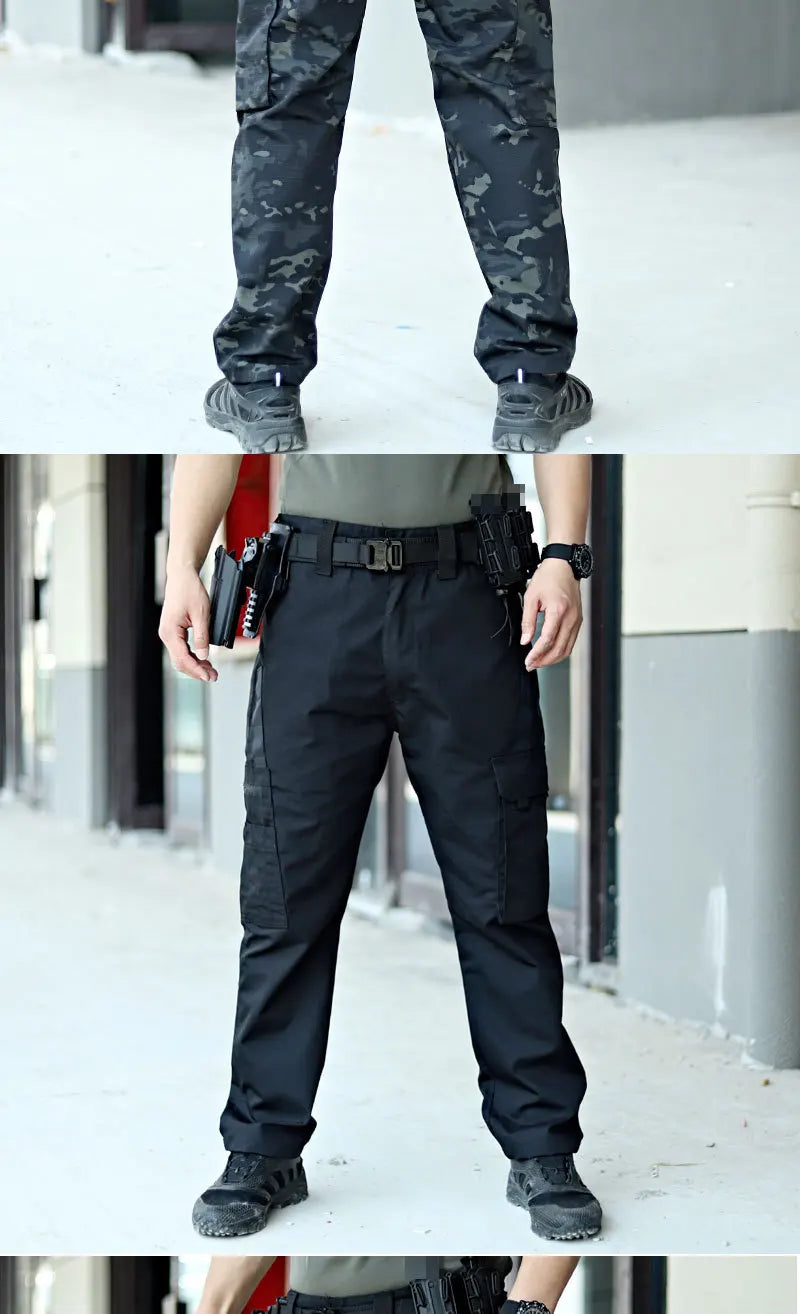 Men's Tactical Multi-Pocket Waterproof Cargo Pants — Outdoor Work & Hiking Trousers