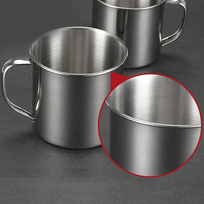 304 Stainless Steel Portable Coffee Mug – Compact Camping & Travel Cup, 50–400ml