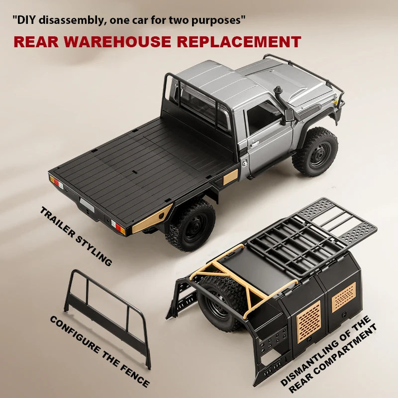 MN82 / MN82S / LC79 1:12 Scale 4WD RC Pickup Truck – Remote Control Off-Road Crawler for Kids