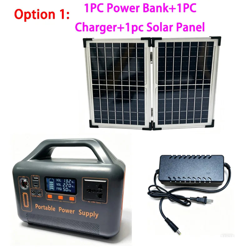500W Portable Power Station S500 — Solar Generator for Camping & Emergency Backup
