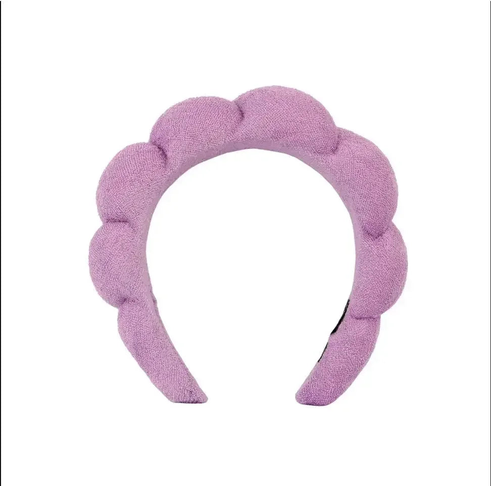 Puffy Spa Headband & Wristbands Set — 3 Pack