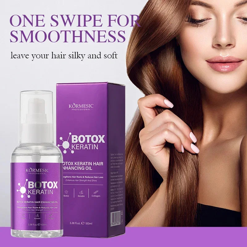 Magic Keratin Hair Enhancing Oil Fast Restore Hair Soft Smooth Shiny Deep Moisturizer Frizzy Dry Scalp Korean Hair Care Products