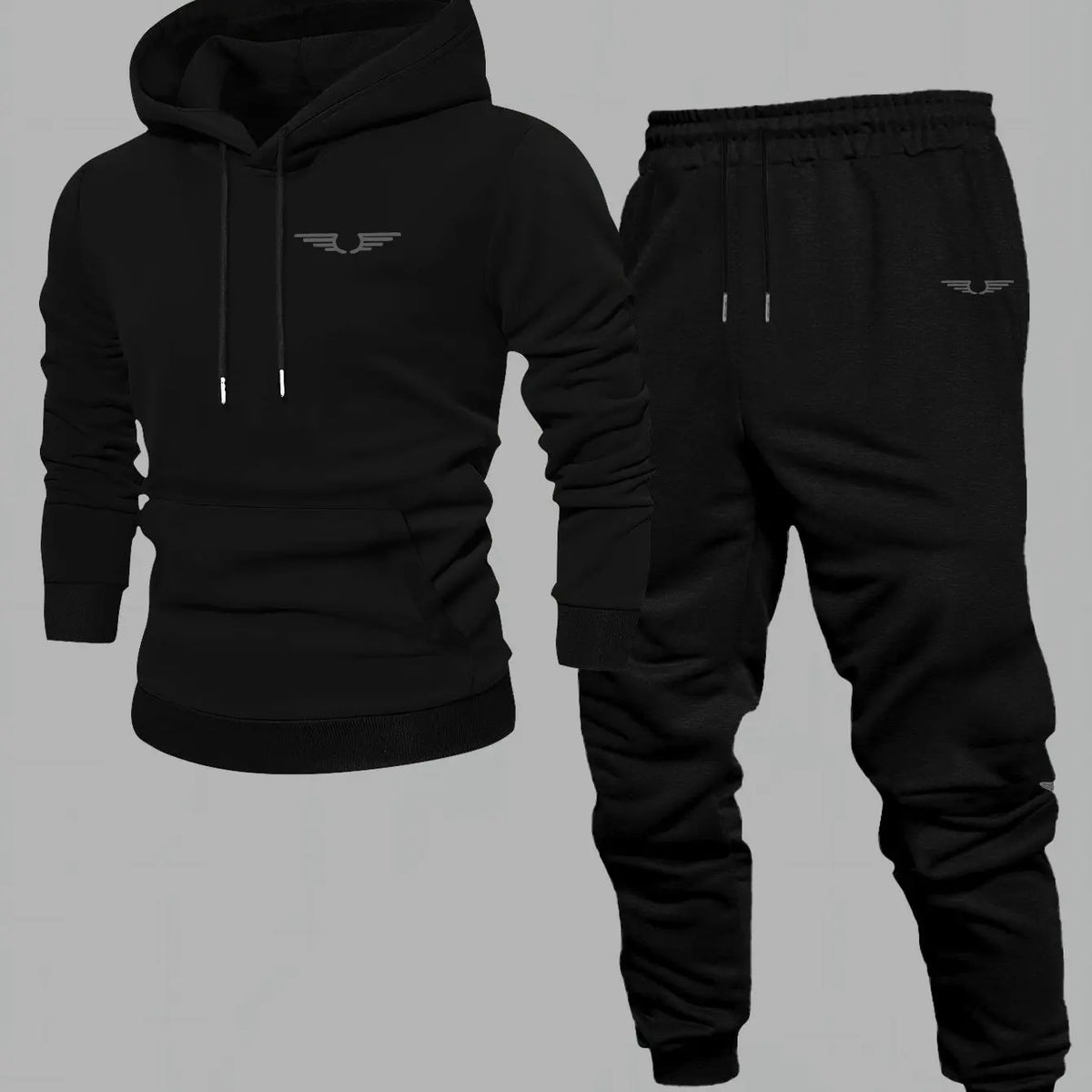 Men's American Streetwear Hooded Sweatshirt – Color Block Long Sleeve Casual Top