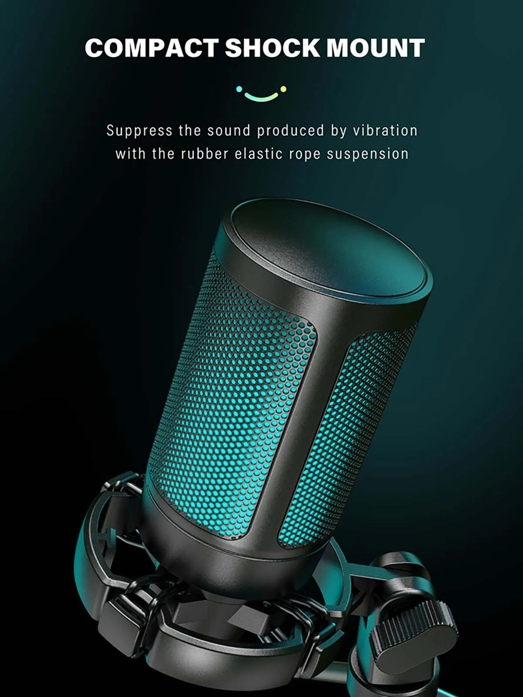AmpliGame RGB USB Gaming Microphone with Mute — FIFINE A2