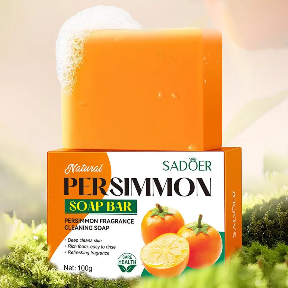 Persimmon Soap Bar 100g – Deep Cleansing, Oil Control & Odor Eliminating Skin Care