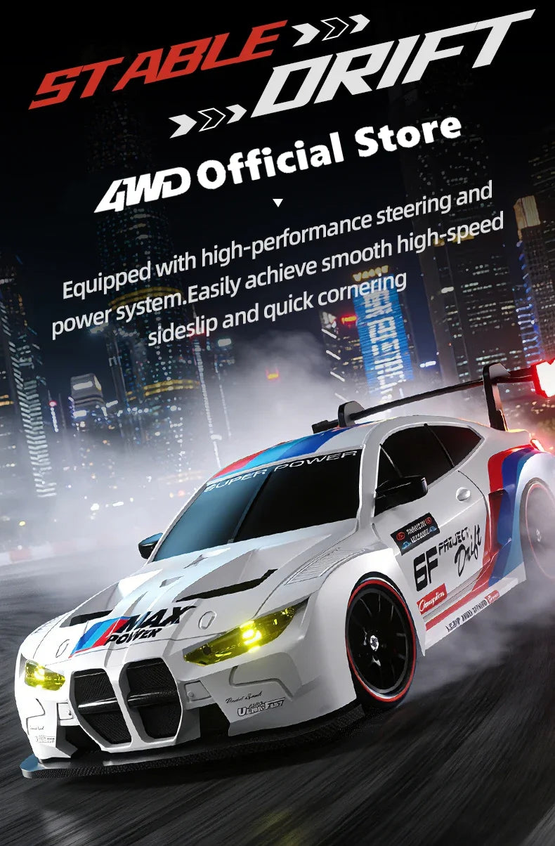 1:24 Scale 4WD RC Drift Car – High Speed Mini Remote Control Racing Car