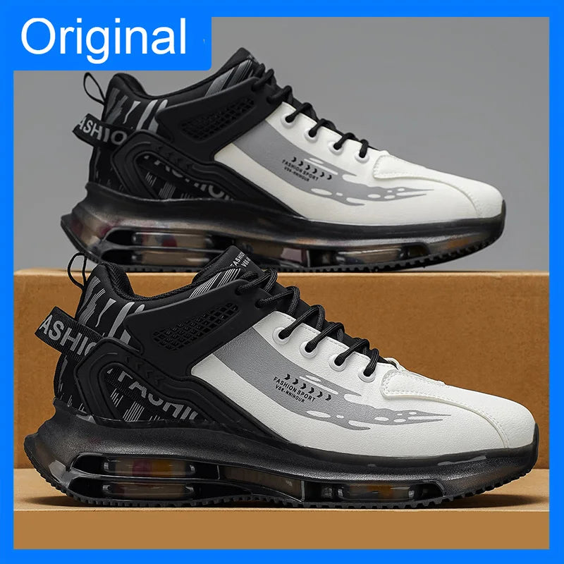 Men's Thick Sole Non-Slip Outdoor Jogging Shoes – Breathable Leisure Sneakers