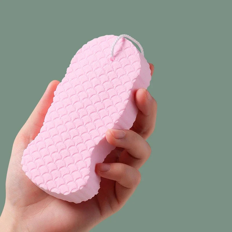 Soft Sponge Body Scrubber for Baby & Adults – Exfoliating Bath Scrub Sponge & Dead Skin Remover