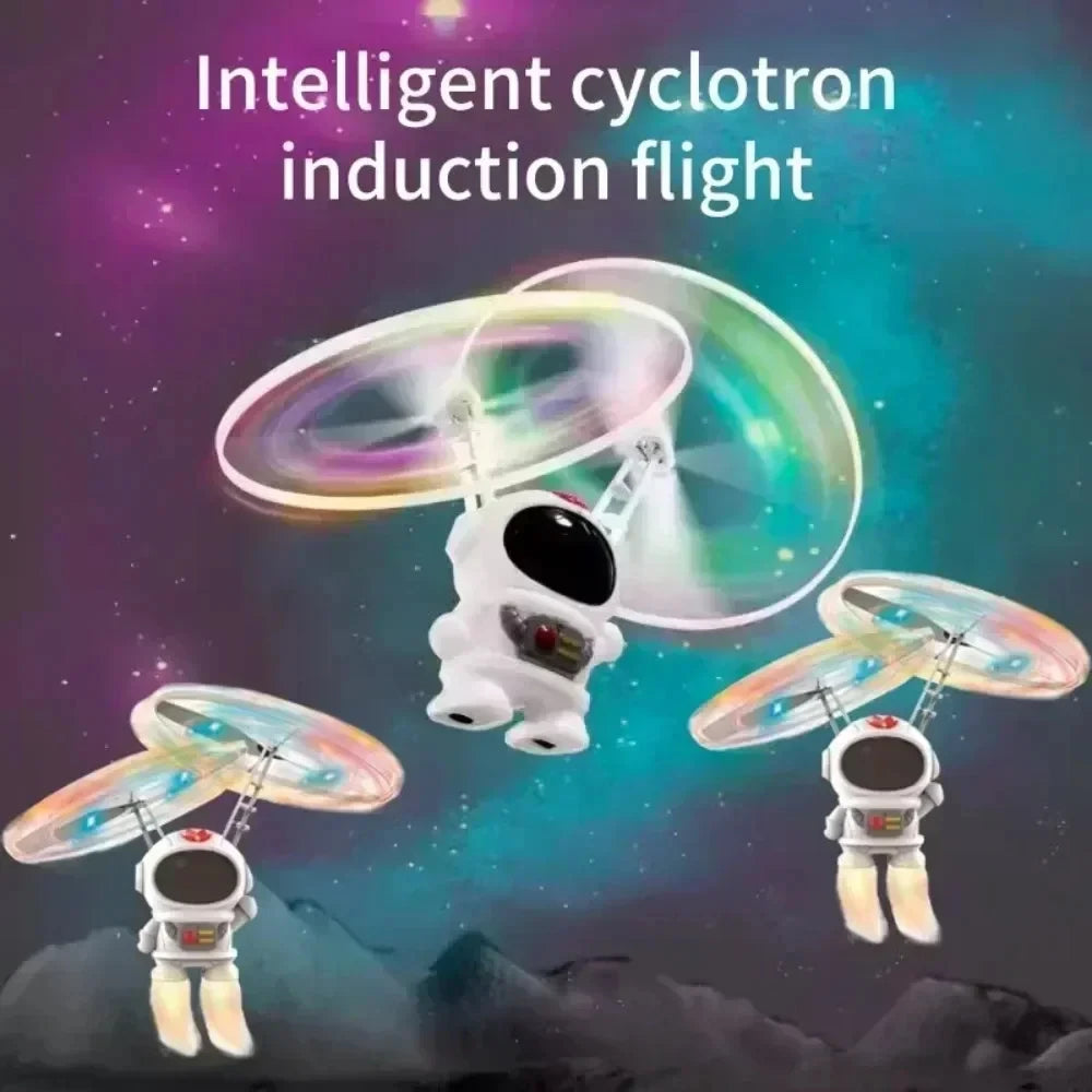 Photoluminescent Astronaut Gyro Flyer – Levitating Tether Retrieval Spacecraft Sensory Toy