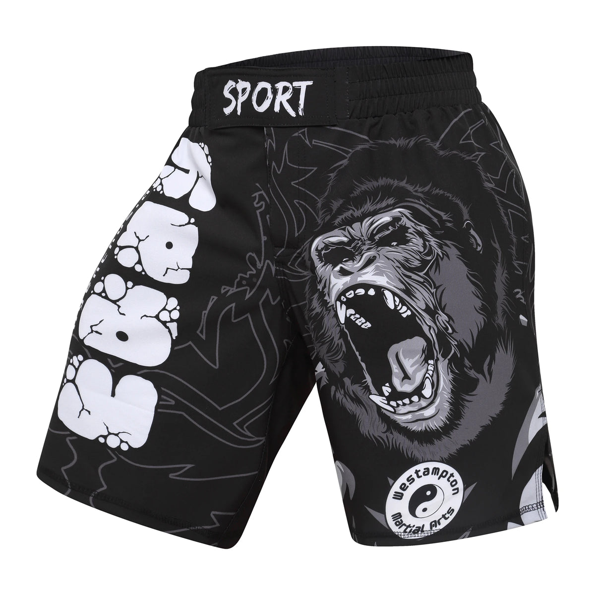 Men's MMA Rashguard BJJ 4-Piece Set – Gorilla Print Grappling Tracksuit