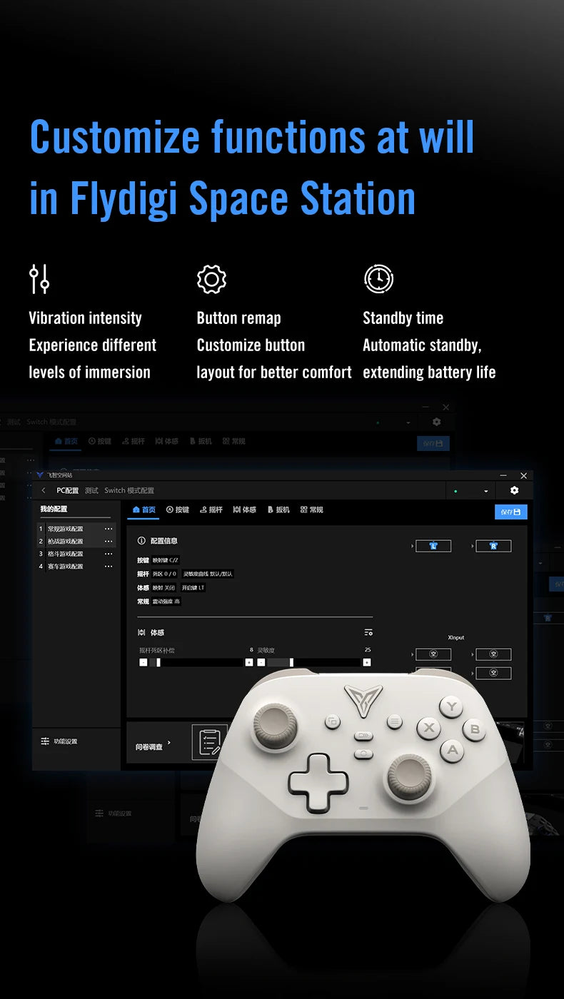 Flydigi Vader 4 Pro Wireless Gaming Controller — Hall Effect, Multi-Platform & Back Buttons
