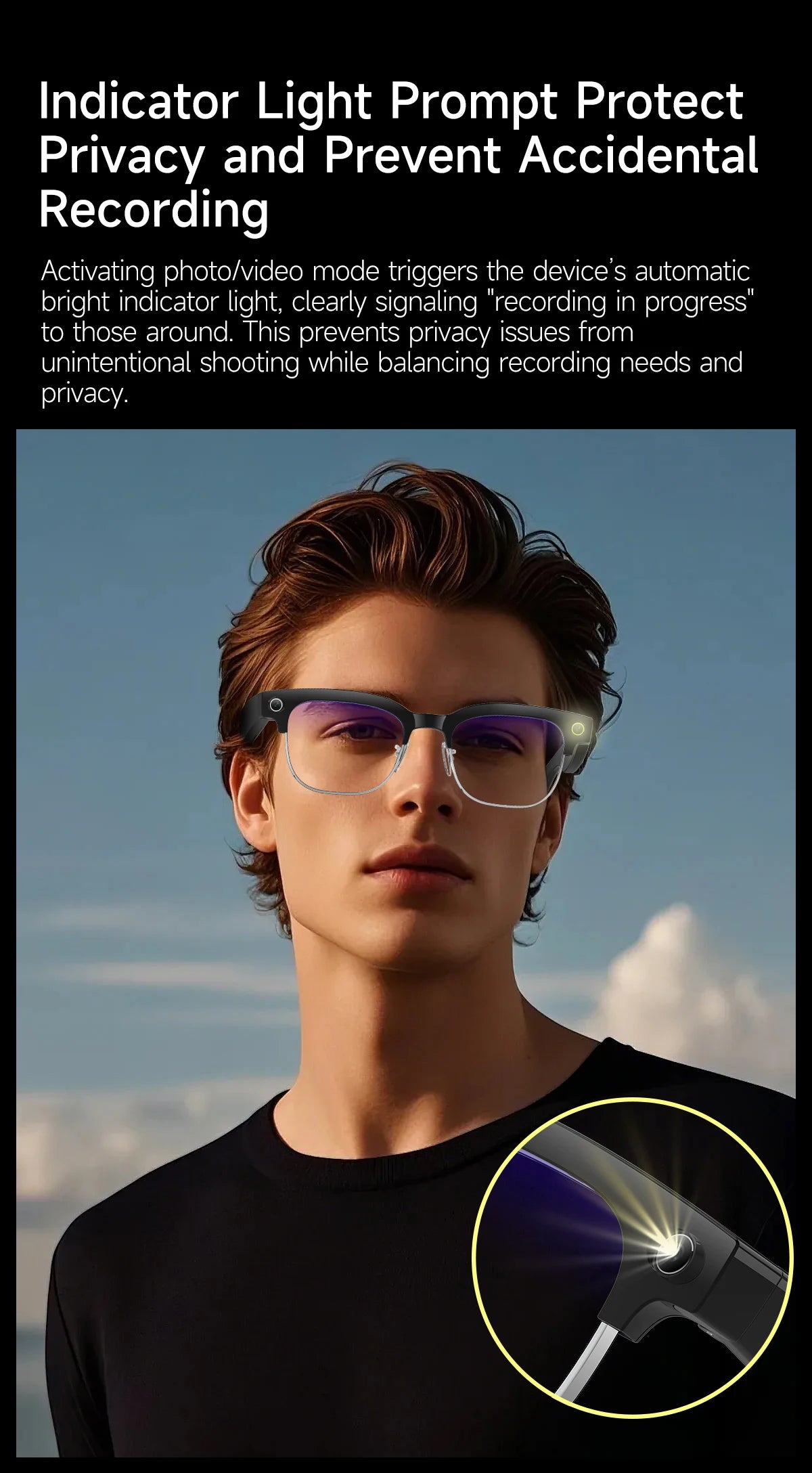 2026 800W Dual-Lens AI Smart Glasses — 4K HD, AI Translation, Bluetooth 5.3 & ChatGPT
