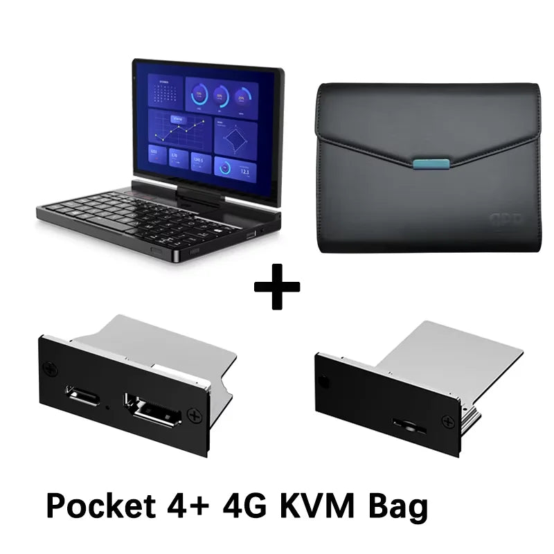 GPD Pocket 4 8.8" Mini Laptop – AMD Ryzen AI 9 HX 370, Up to 64GB LPDDR5X, 2TB NVMe, 144Hz Touch, Windows 11