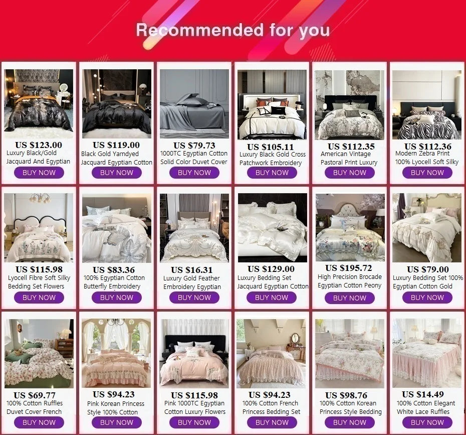 600TC Lyocell Bedding Set – Silky Soft Duvet Cover with Bed Sheet & Pillowcases, 13 Colors & 6 Sizes