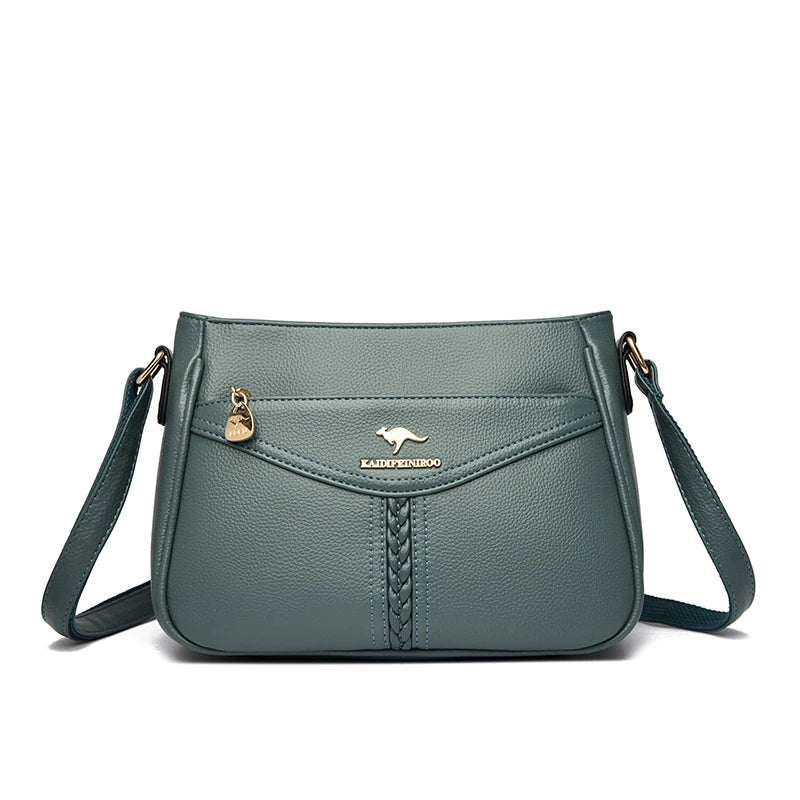 VANDERWAH Luxury PU Flap Shoulder Bag – Letter & Sequin Designer Crossbody Handbag for Women