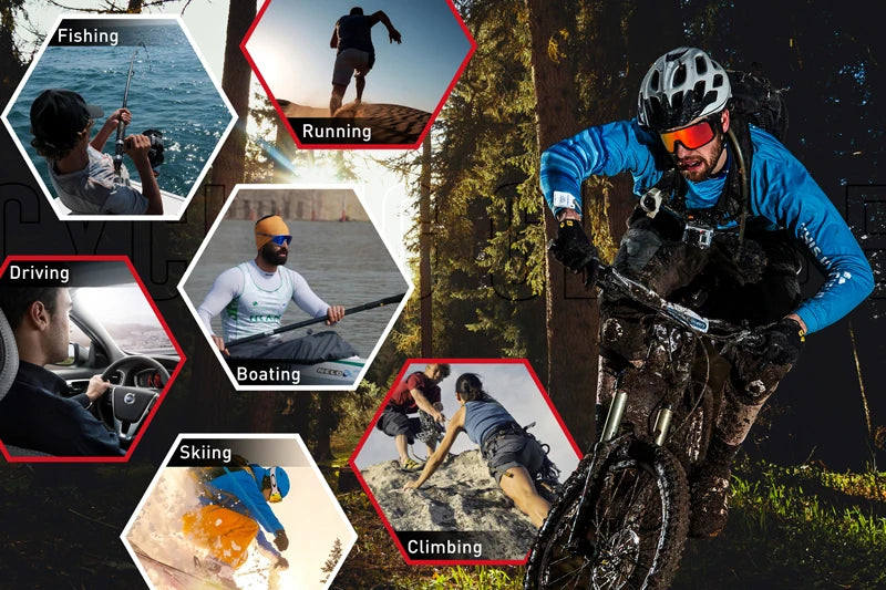 SCVCN Cycling Sunglasses — UV400 Polarized Sports Eyewear for Men & Women