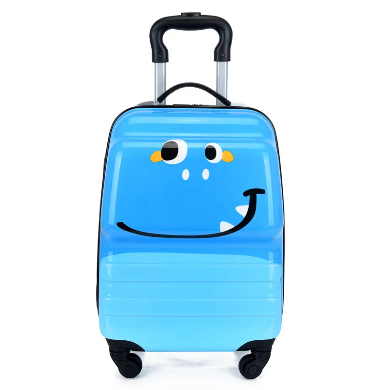 18" 3D Animal Kids Spinner Suitcase — ABS Hard Shell Carry-On for Young Travelers