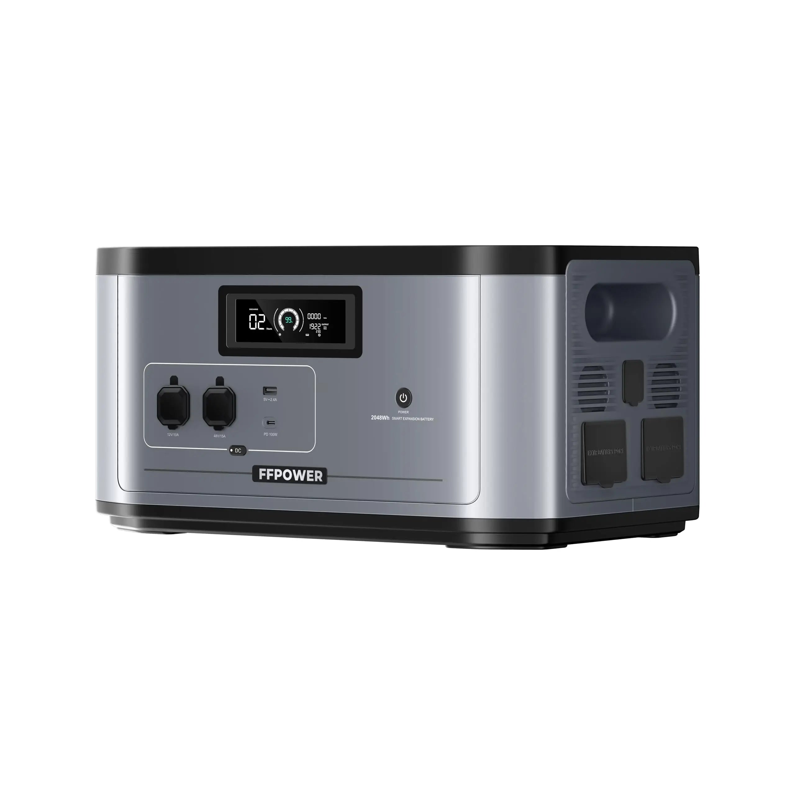 OUKITEL B2000 2048Wh LiFePO4 Expansion Battery — Portable Power Station Add-On for BP2000 Solar Generator
