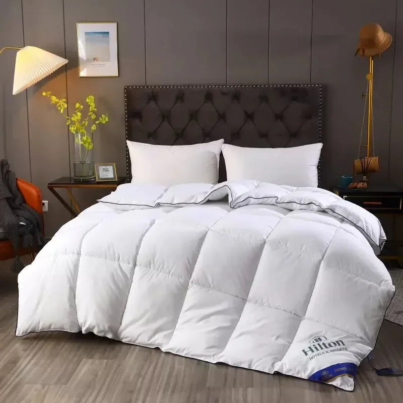 Feather Velvet All-Season Hotel Comforter – Soft Warm Quilt, Air-Conditioner Blanket