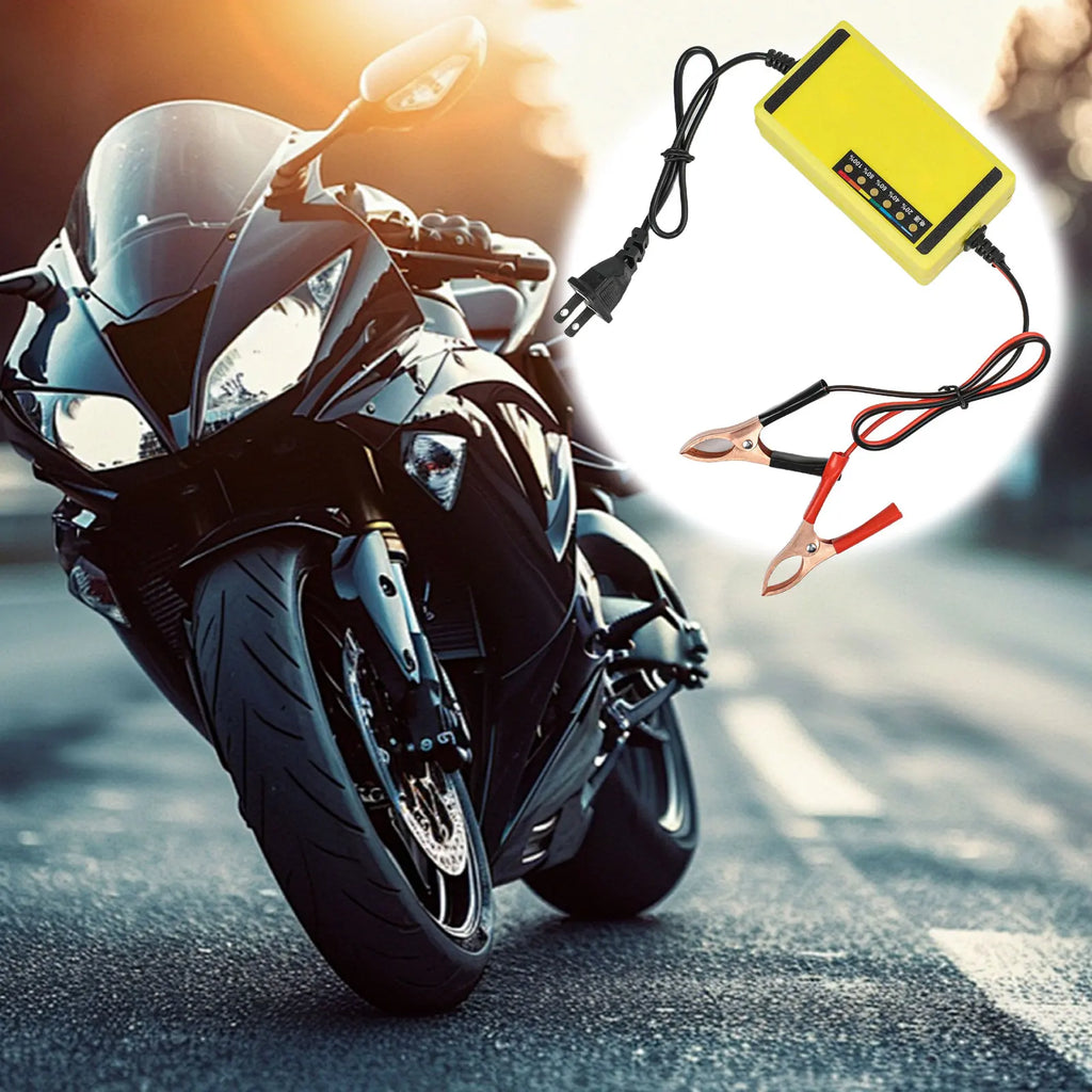 12V Fast Charging Car Battery Charger – Automatic High-Power Motorcycle & Acid Battery Charger