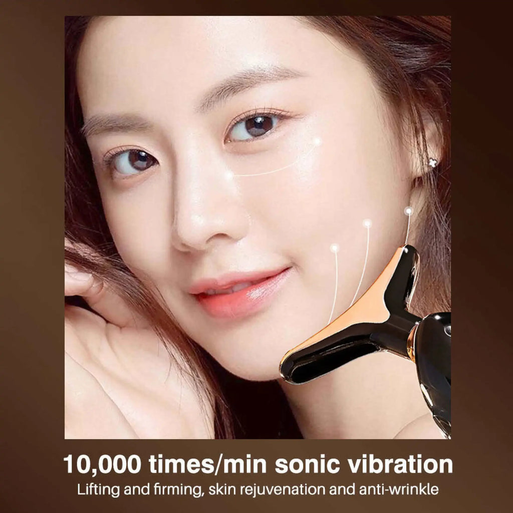 Microcurrent Face Lifting Device – Neck, Eye & Facial Skin Rejuvenation Anti-Aging Massager