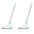 Sweep. Squeegee. Shine. — Silicone Magic Rubber Broom & Floor Squeegee Wiper | Hair & Water Removal, Bathroom & Garage, 1PC & 2PCS, Blue & Gray