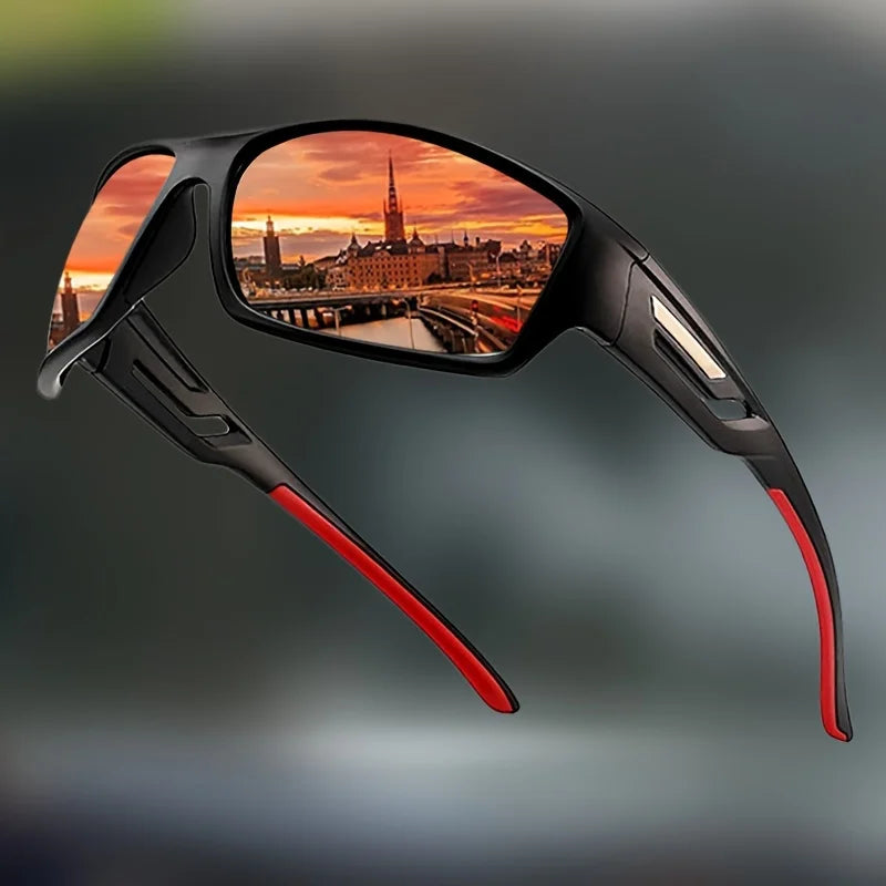 Sports Polarized Sunglasses | Camouflage Wraparound Frame UV400 for Driving & Fishing