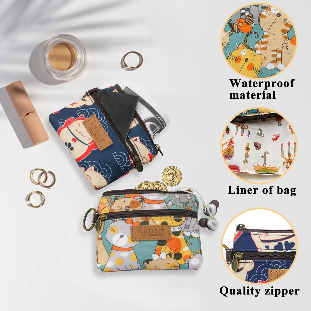 Cute Animal Coin Purse – Kawaii Zipper Wallet & Card Holder for Women, Girls & Students