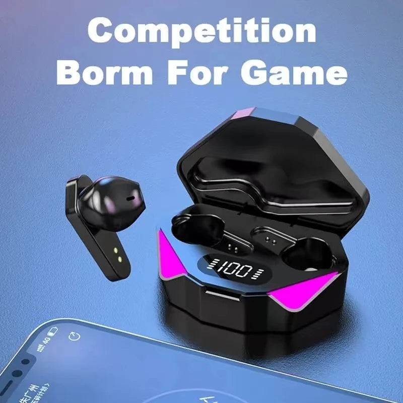 TWS Wireless Bluetooth Earbuds X15 – Noise Cancelling Gaming Headset with LED Display & Mic