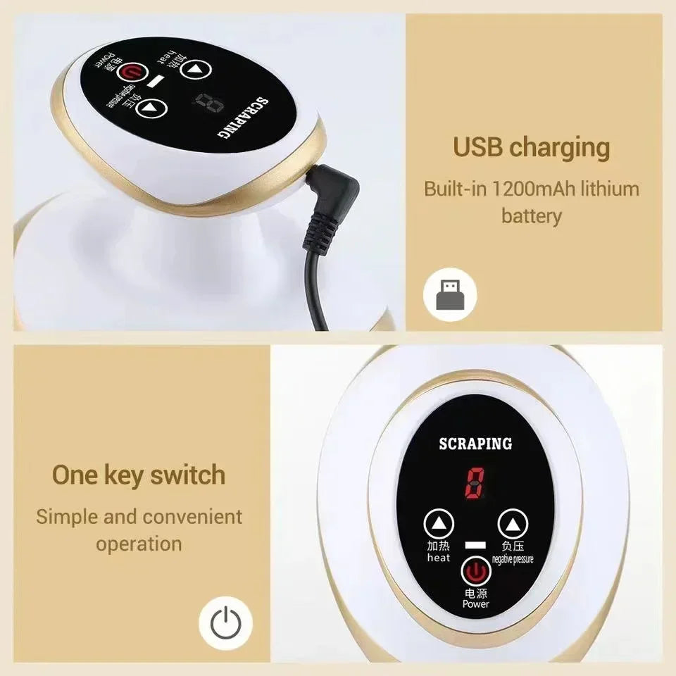 Okayso Electric Anti-Cellulite Massager — Rechargeable Scraping & Suction Cup Body Massager