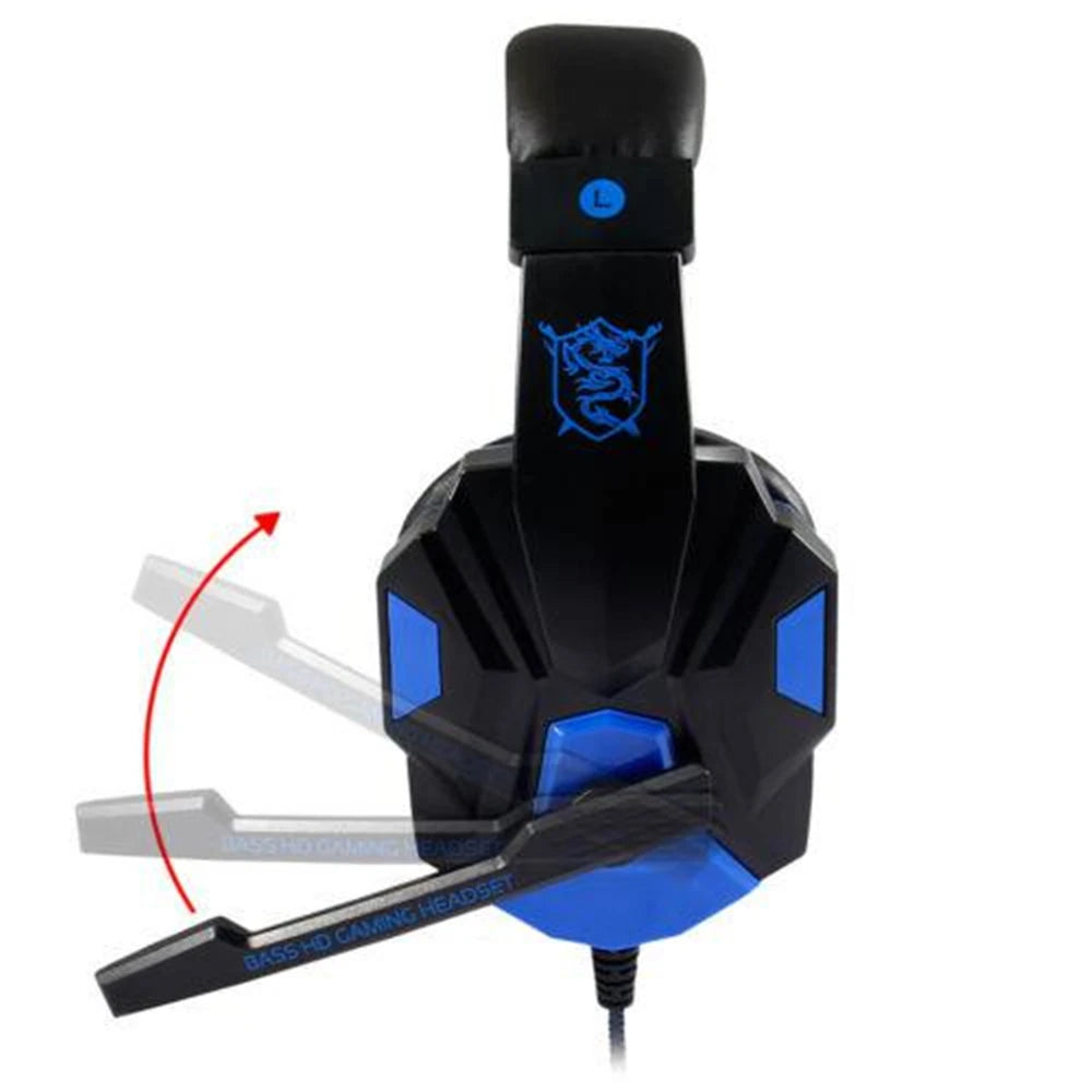 Wired Gaming Headset with Noise-Cancelling Mic — 120° Adjustable for PS4, PS5, Xbox, PC & Smartphone