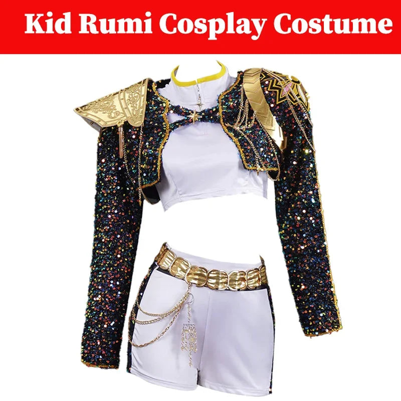 Kids & Adult Black & Gold Cosplay Costume – Halloween Roleplay Uniform