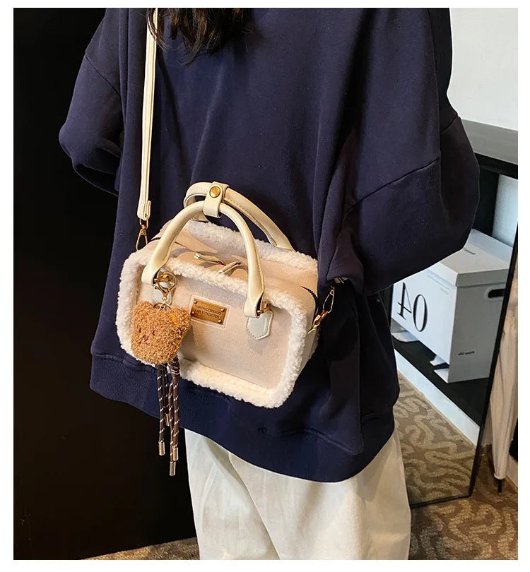 Plush Crossbody Bags for Women Shoulder Bags Versatile Purse and Handbags Designer Bag Female Bags Сумка Женская Bolsos Mujer
