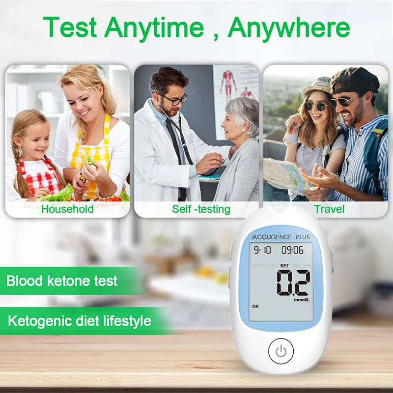 Wcore Blood Ketone Meter Kit – Fast 5-Second Ketone Monitoring for Keto Diet, Ketosis & Low-Carb Lifestyle