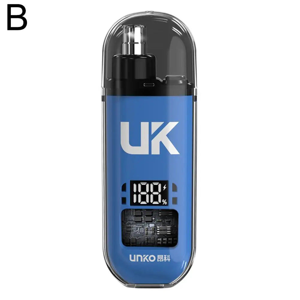 Mini Electric Nose & Ear Hair Trimmer – USB Rechargeable, One-Button Start, Low Noise, Washable