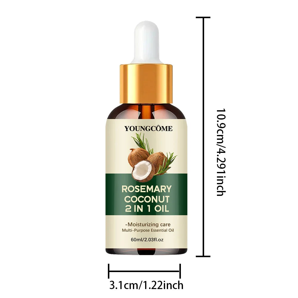 Rosemary Essential Oil for Hair Loss & Scalp Health — Pure Botanical Hair Growth Treatment